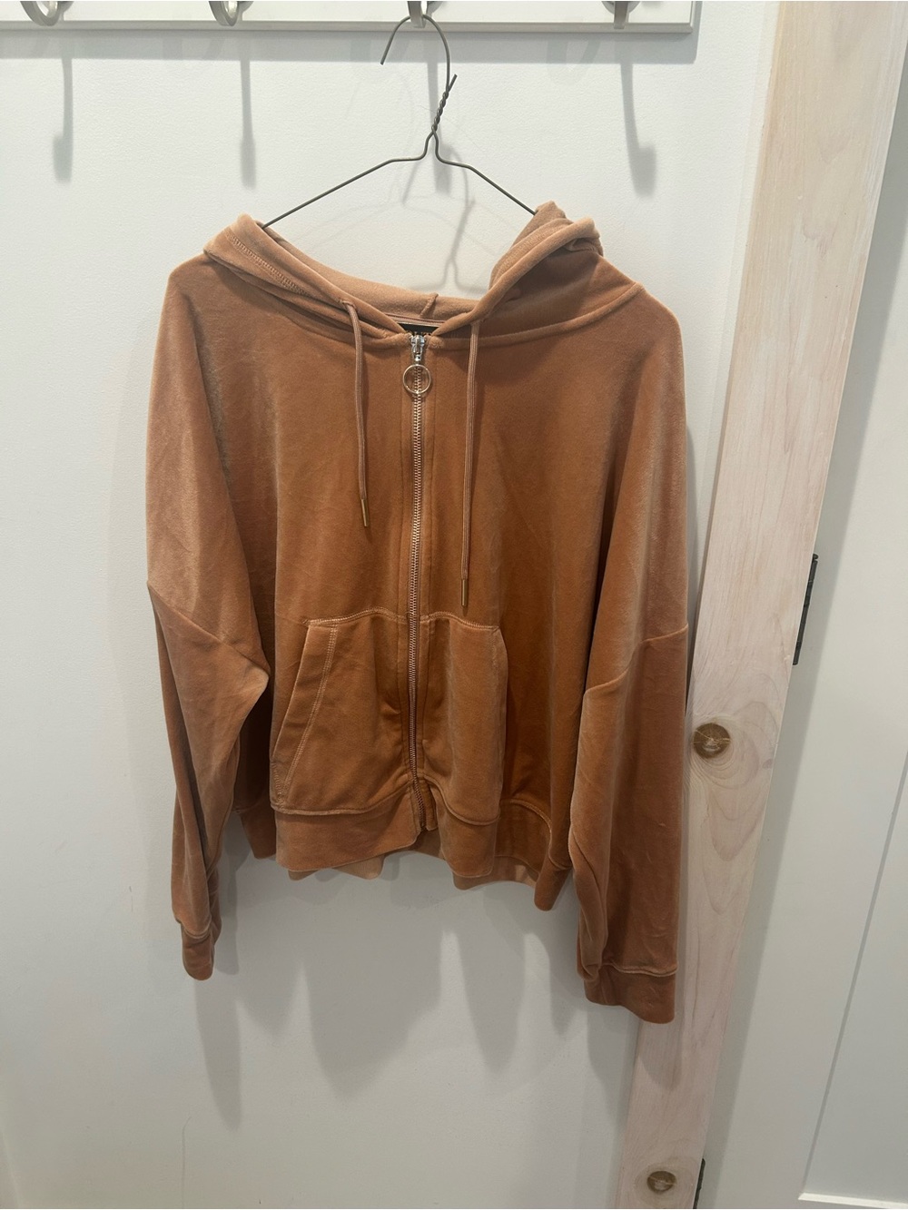NWOT Truth by Republic Velour Zip Up Sweatshirt Size XL